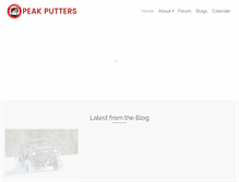 Tablet Screenshot of peakputters.com